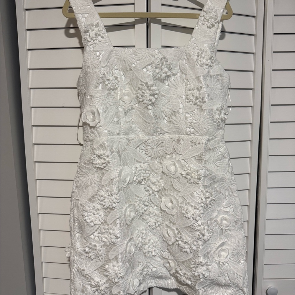 Birdy Grey White Floral Mini Dress